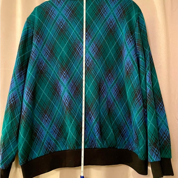 The American Collection Auquamarine Argyle Sweater Retro Office Chic Women’s XL - Picture 4 of 5
